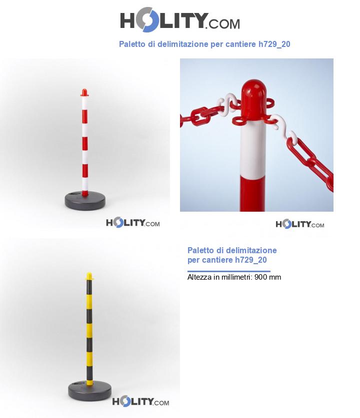 Paletto di delimitazione per cantiere h729_20