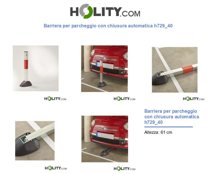 Barriera per parcheggio con chiusura automatica h729_40