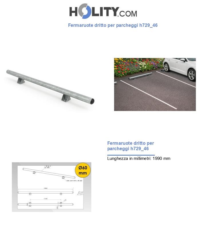Fermaruote dritto per parcheggi h729_46