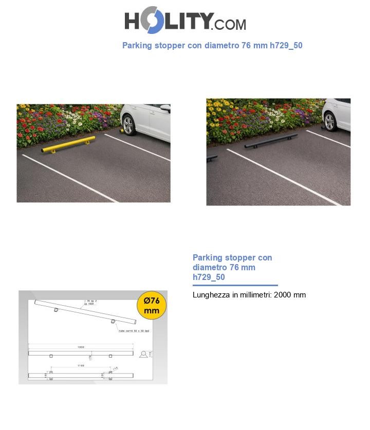 Parking stopper con diametro 76 mm h729_50
