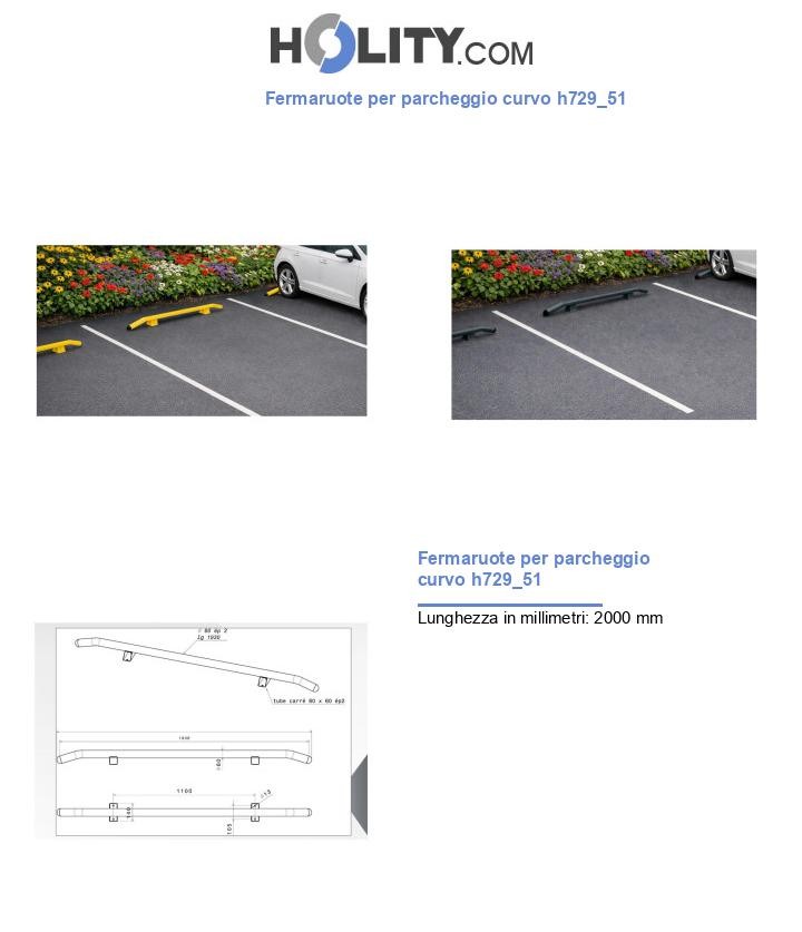 Fermaruote per parcheggio curvo h729_51