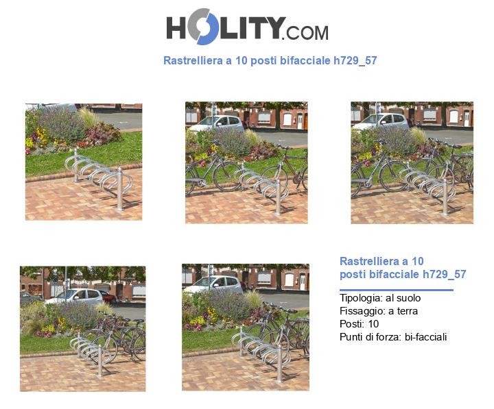 Rastrelliera a 10 posti bifacciale h729_57