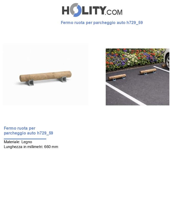 Fermo ruota per parcheggio auto h729_59