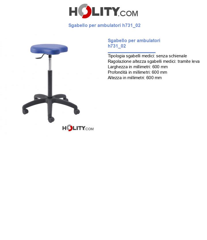 Sgabello per ambulatori h731_02