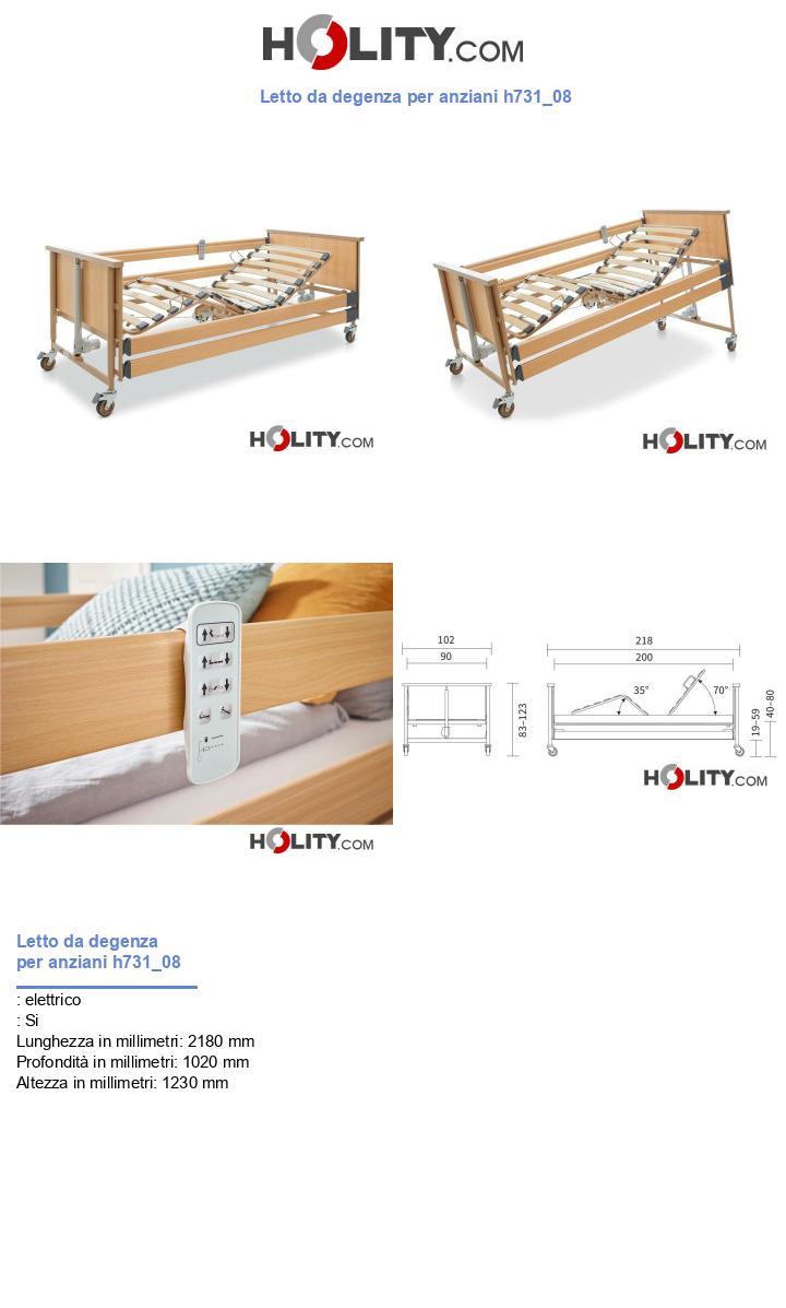 Letto da degenza per anziani h731_08
