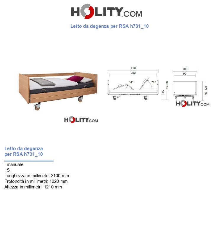 Letto da degenza per RSA h731_10