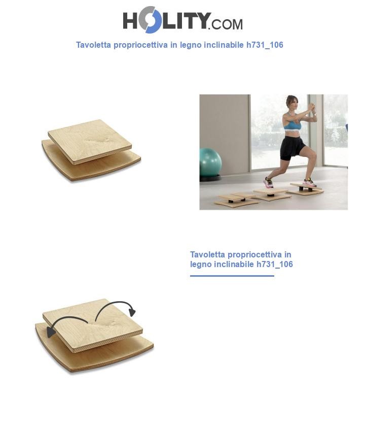Tavoletta propriocettiva in legno inclinabile h731_106
