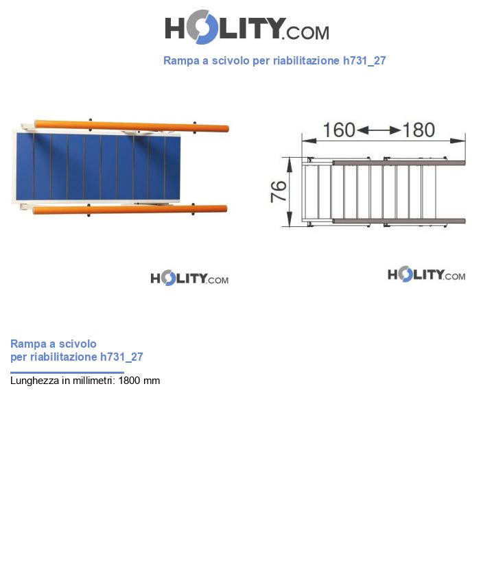 Rampa a scivolo per riabilitazione h731_27