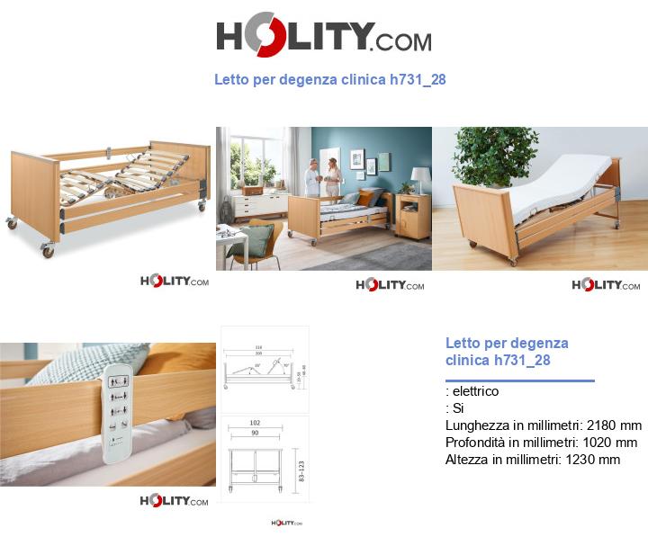 Letto per degenza clinica h731_28