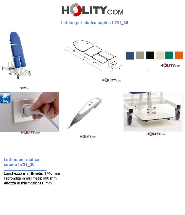 Lettino per statica supina h731_36