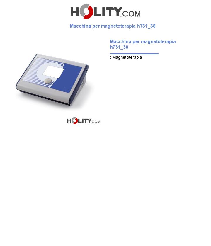 Macchina per magnetoterapia h731_38