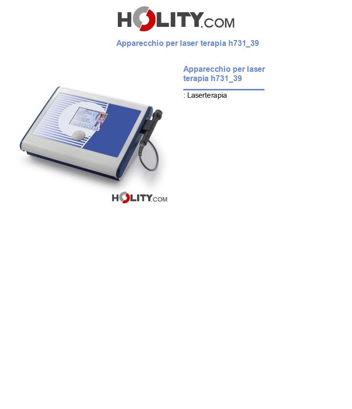 Apparecchio per laser terapia h731_39