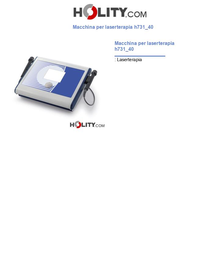Macchina per laserterapia h731_40