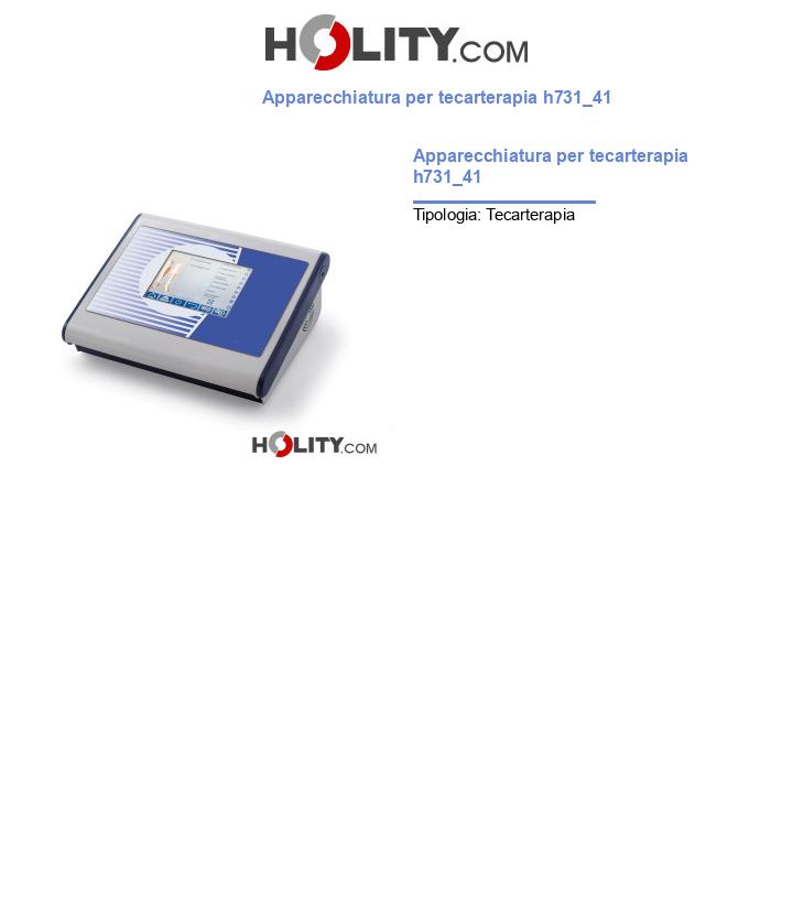 Apparecchiatura per tecarterapia h731_41
