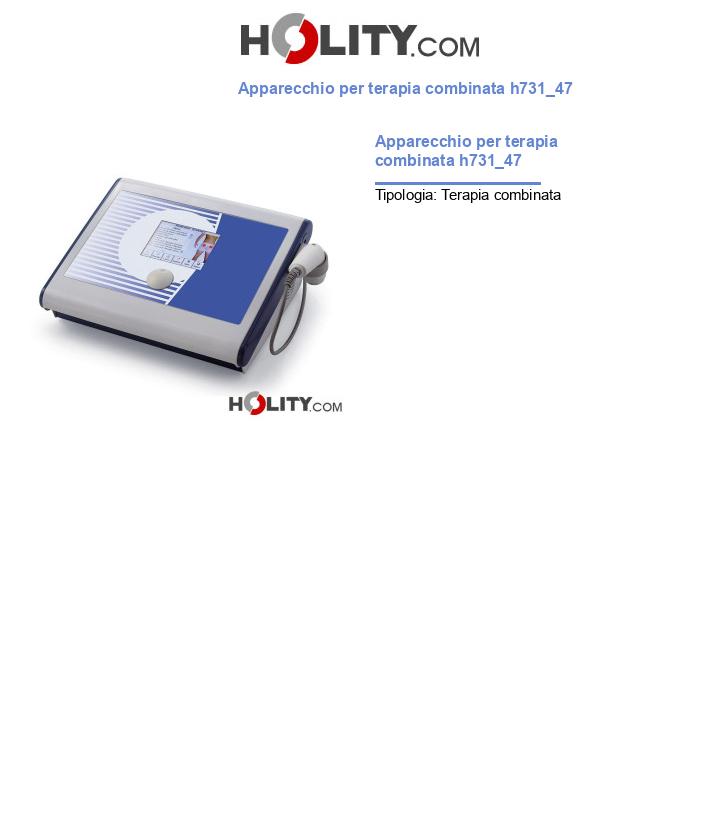 Apparecchio per terapia combinata h731_47