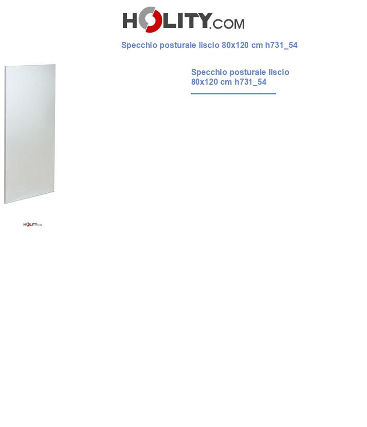 Specchio posturale liscio 80x120 cm h731_54