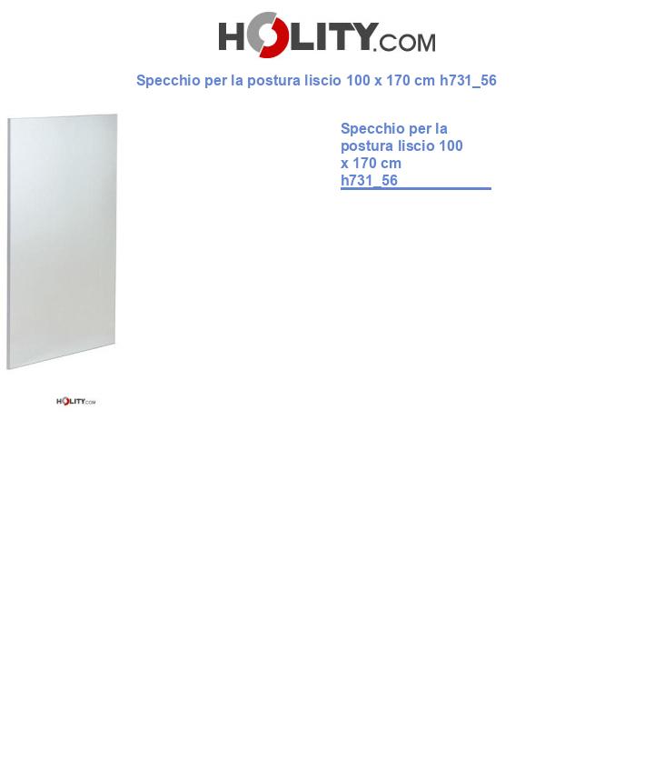 Specchio per la postura liscio 100 x 170 cm h731_56