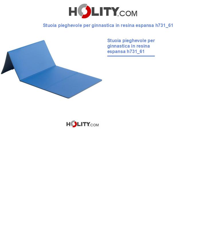 Stuoia pieghevole per ginnastica in resina espansa h731_61