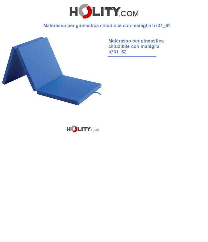 Materasso per ginnastica chiudibile con maniglia h731_62