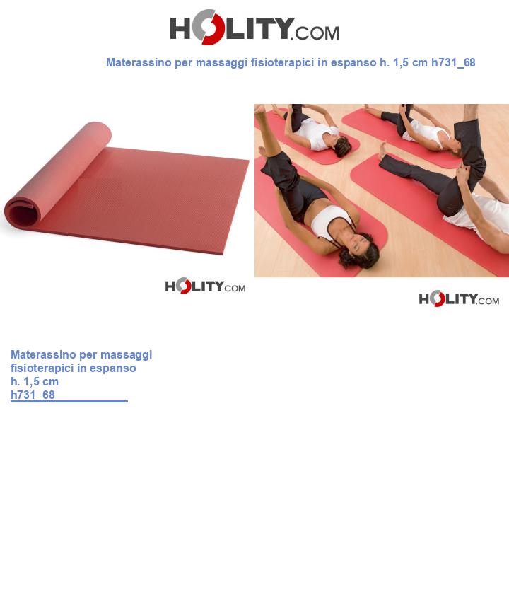 Materassino per massaggi fisioterapici in espanso h. 1,5 cm h731_68