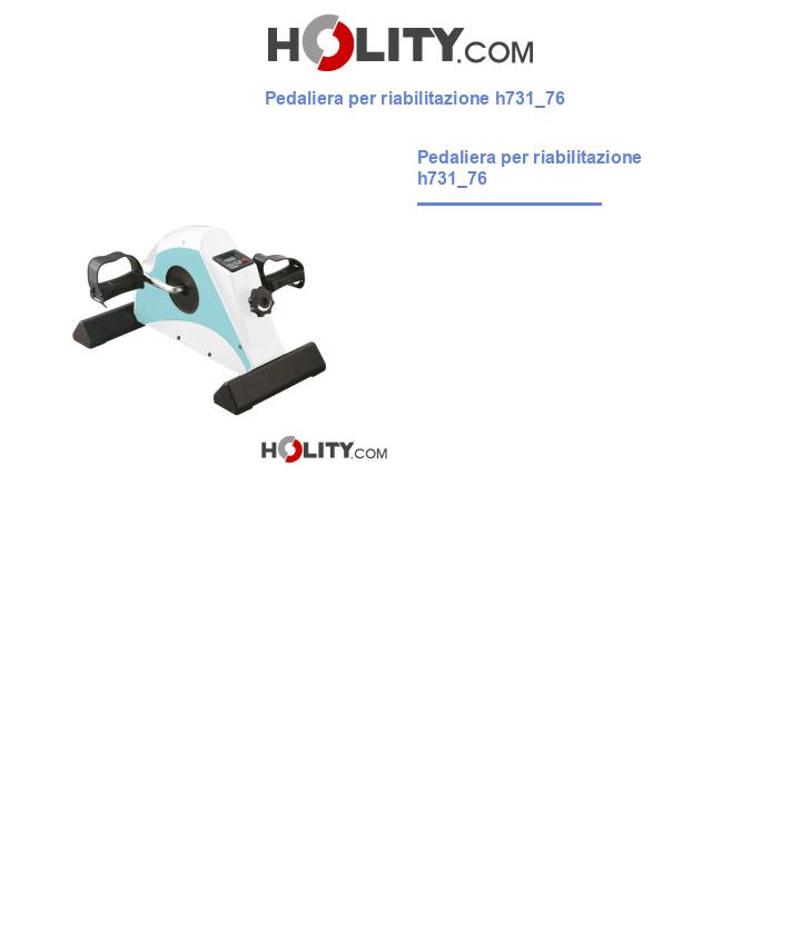Pedaliera per riabilitazione h731_76