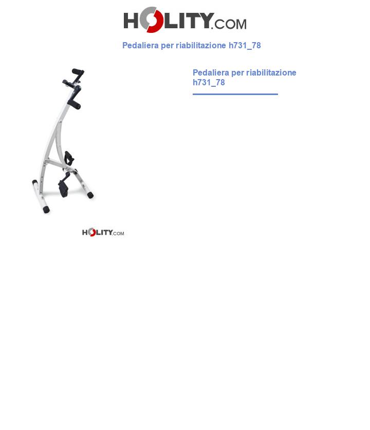 Pedaliera per riabilitazione h731_78