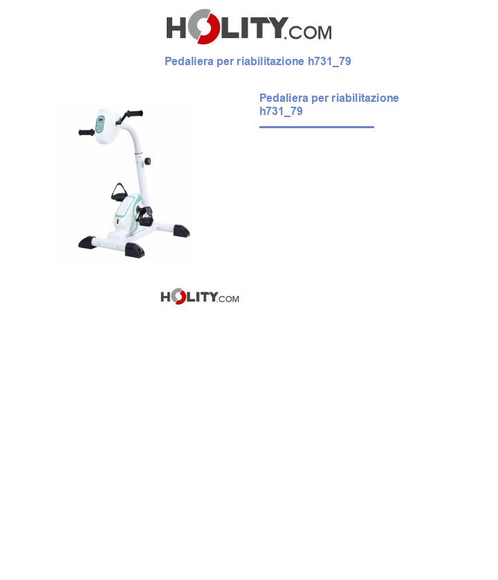 Pedaliera per riabilitazione h731_79