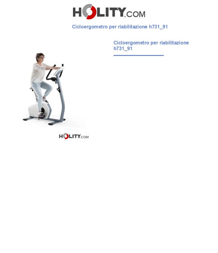 Cicloergometro per riabilitazione h731_91