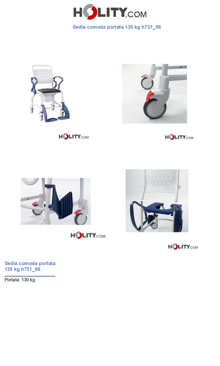 Sedia comoda portata 130 kg h731_98