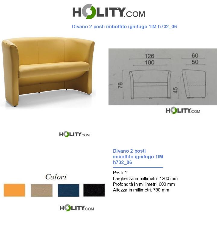 Divano 2 posti imbottito ignifugo 1IM h732_06