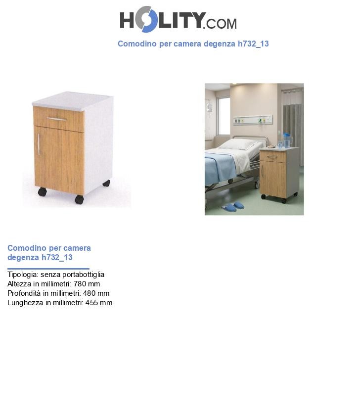 Comodino per camera degenza h732_13