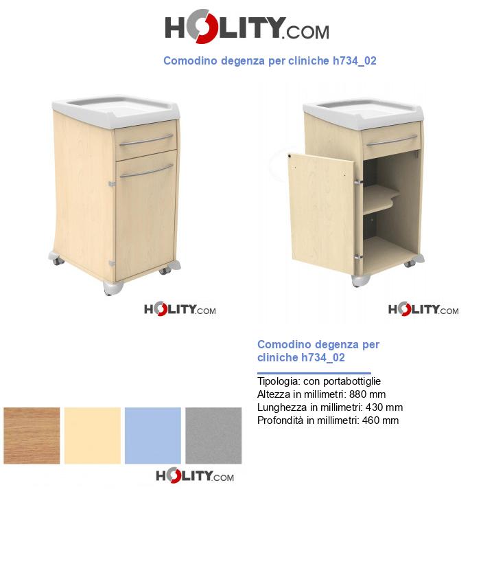 Comodino degenza per cliniche h734_02