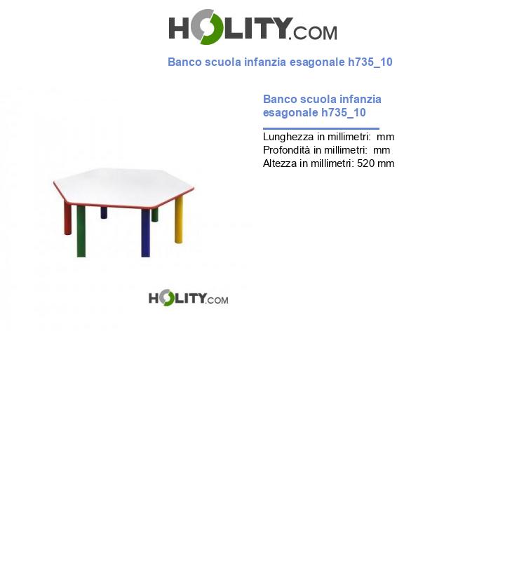 Banco scuola infanzia esagonale h735_10