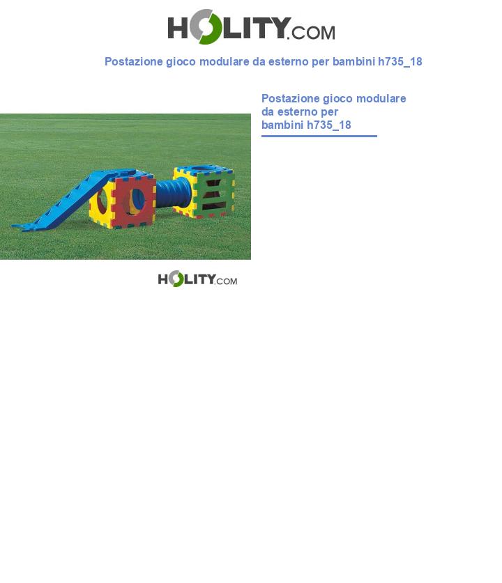 Postazione gioco modulare da esterno per bambini h735_18