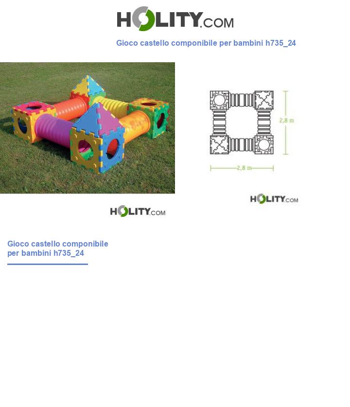 Gioco castello componibile per bambini h735_24