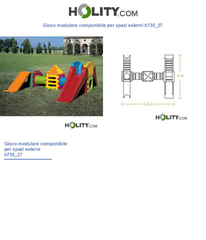 Gioco modulare componibile per spazi esterni h735_27