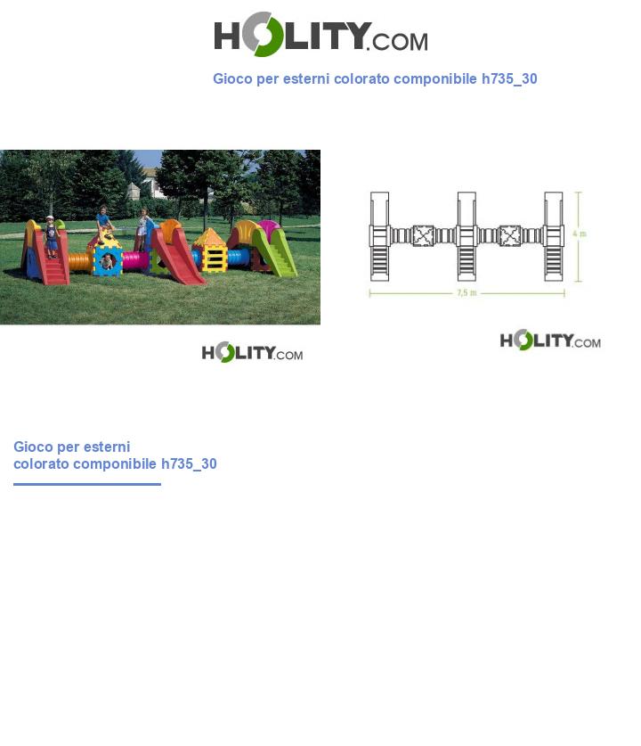 Gioco per esterni colorato componibile h735_30