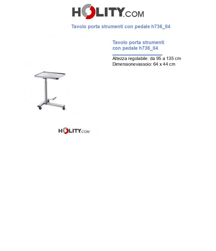 Tavolo porta strumenti con pedale h736_04