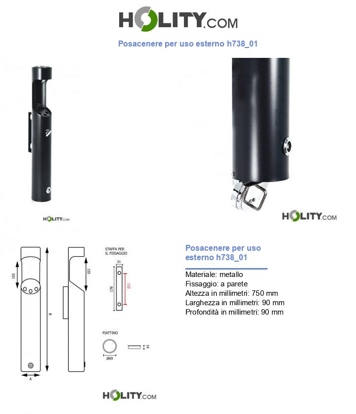 Posacenere per uso esterno h738_01