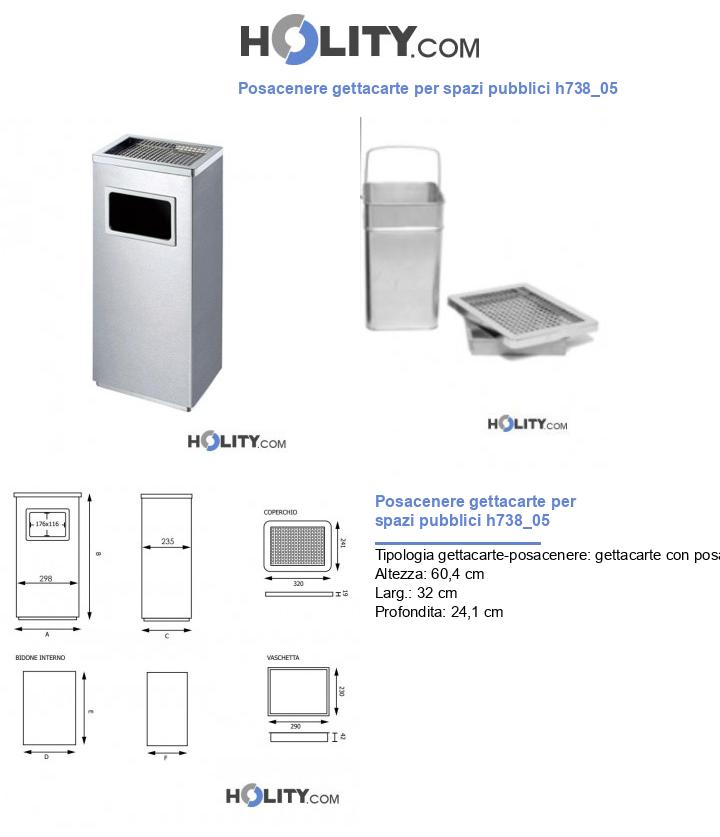 Posacenere gettacarte per spazi pubblici h738_05