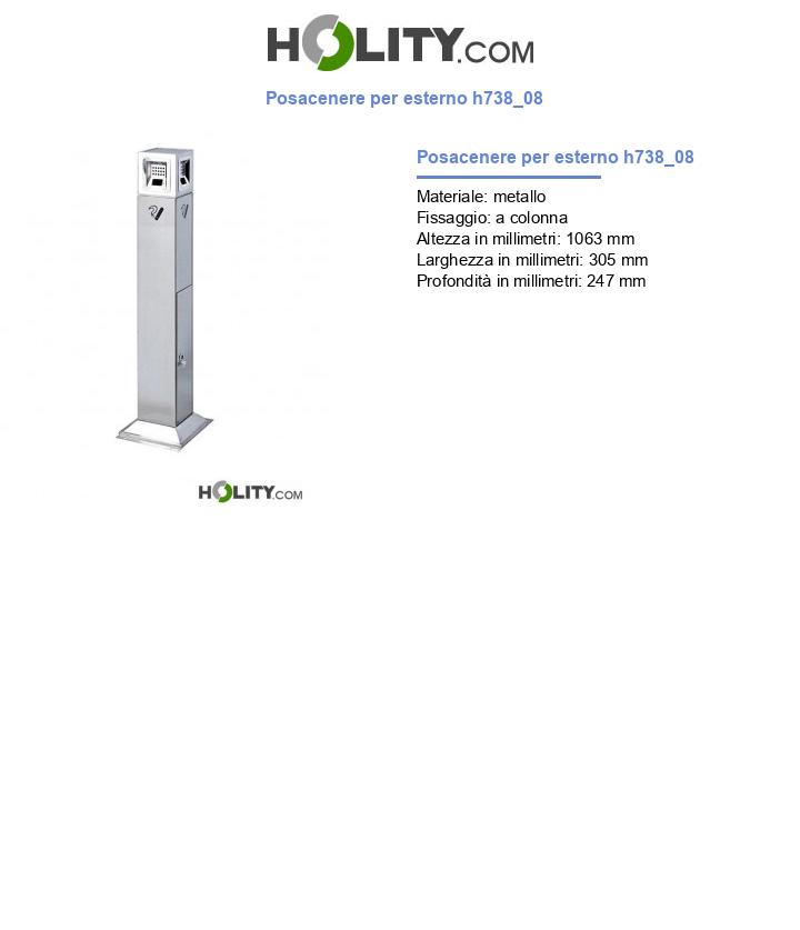 Posacenere per esterno h738_08