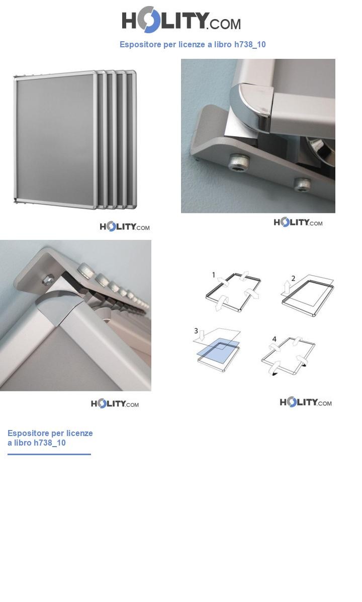 Espositore per licenze a libro h738_10