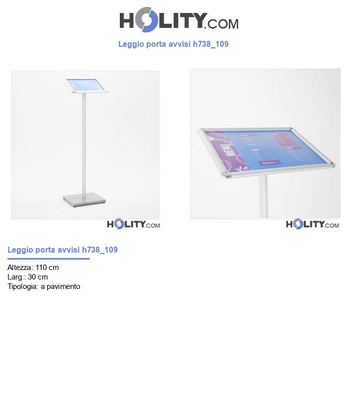 Leggio porta avvisi h738_109