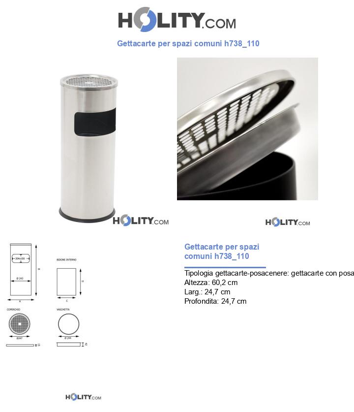 Gettacarte per spazi comuni h738_110