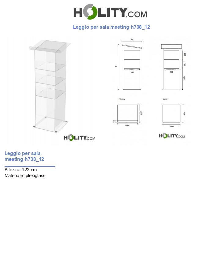 Leggio per sala meeting h738_12
