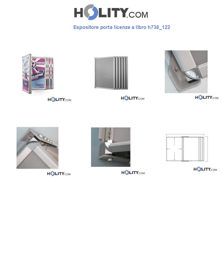 Espositore porta licenze a libro h738_122