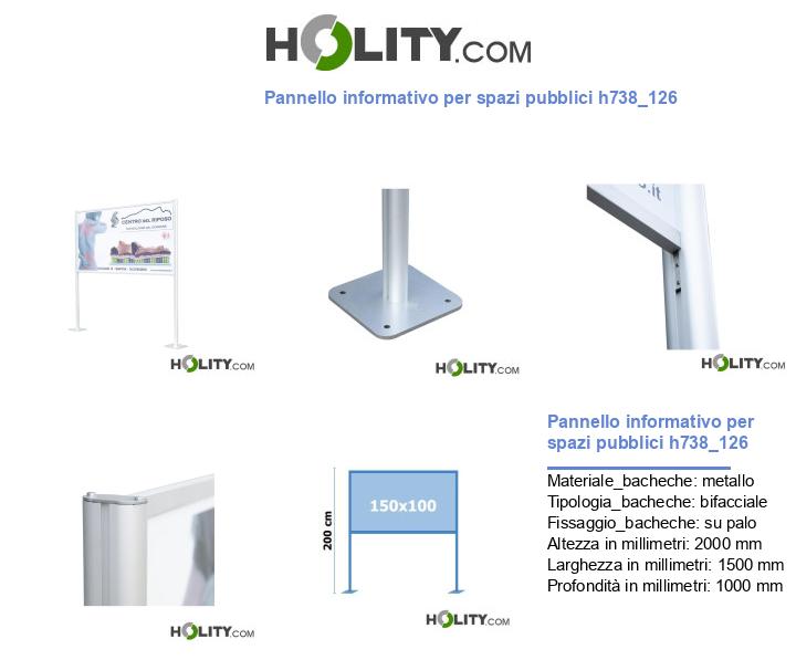 Pannello informativo per spazi pubblici h738_126