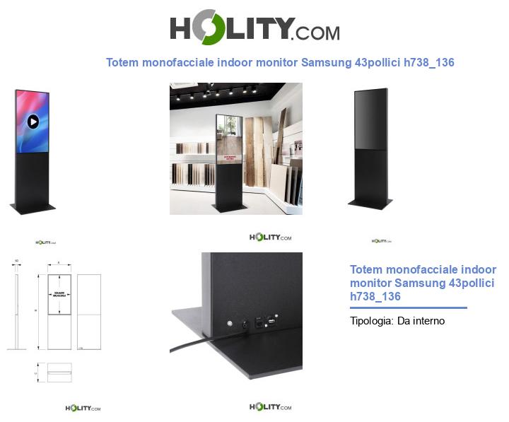Totem monofacciale indoor monitor Samsung 43pollici h738_136