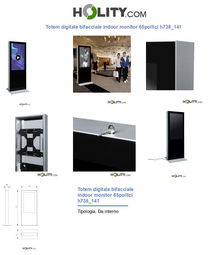 Totem digitale bifacciale indoor monitor 65pollici h738_141