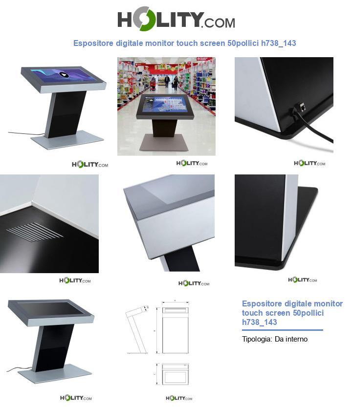 Espositore digitale monitor touch screen 50pollici h738_143